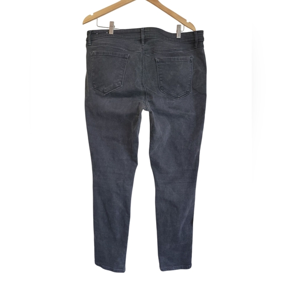 Sz 14 LOFT Charcoal Black Curvy Skinny Jeans Modern Fit - Picture 5 of 8